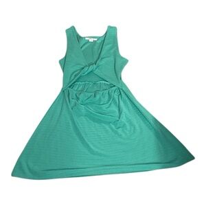 O'Neill Teal Knot-Front Mini Dress